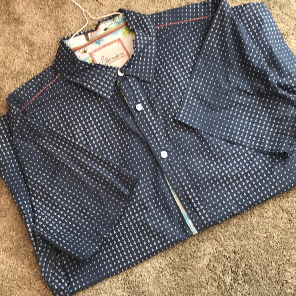Men’s St Somewhere Margaritaville Button down